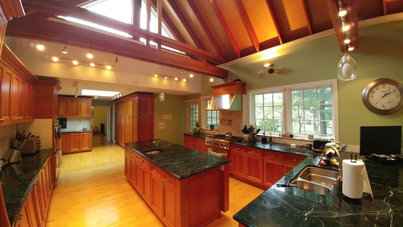 newly remodeled kitchen with green upgrades